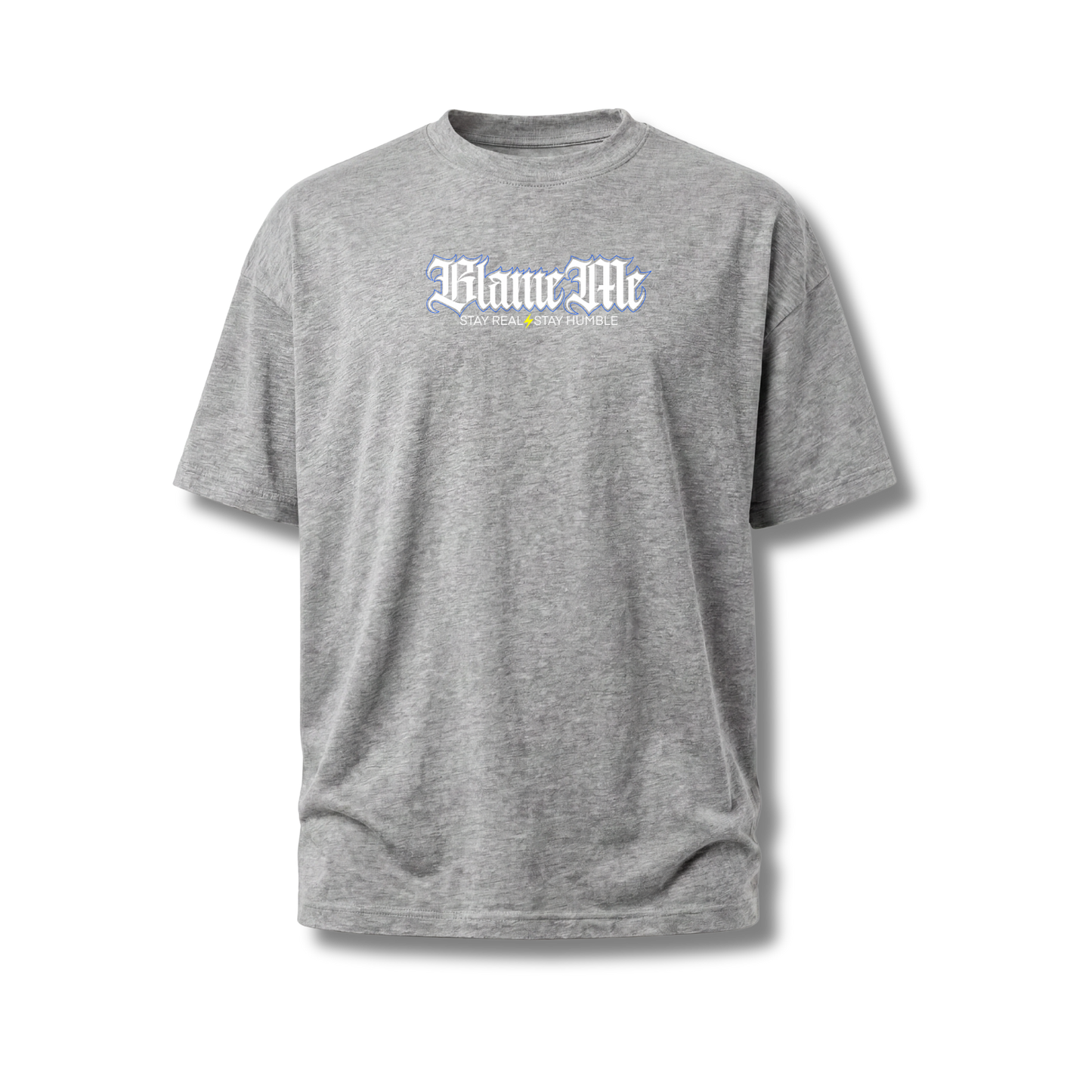 Stay Real Stay Humble Blue Shirt – Loose Fit