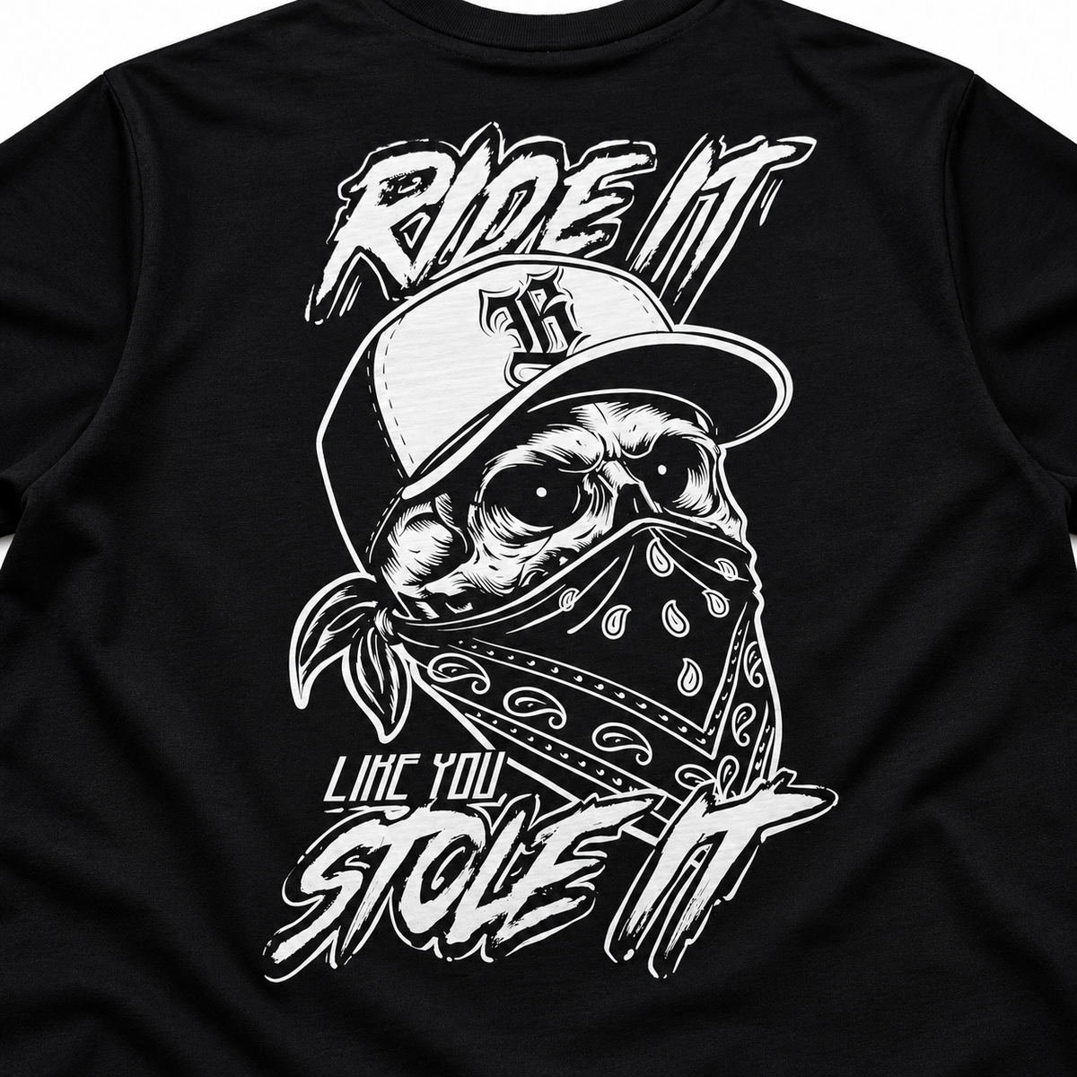 Ride It Like You Stole It Black - Loose Fit