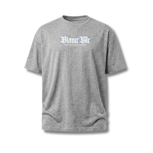 Stay Real Stay Humble Blue Shirt – Loose Fit